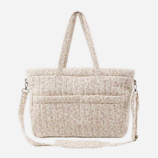 Diaper Bag + Changing Mat, Dahlia Woven - Magpies Paducah