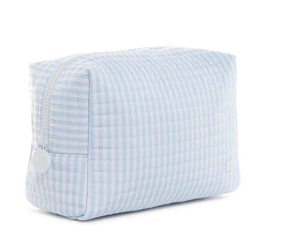 Quilted Everyday Bag, Pimlico Stripe Blue - Magpies Paducah