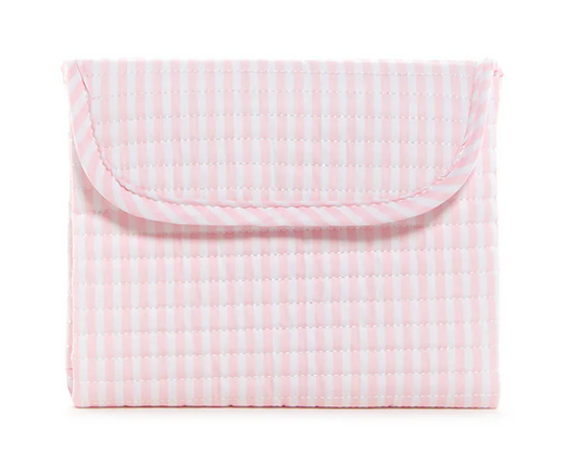 Quilted Changing Mat, Pimlico Stripe Pink - Magpies Paducah