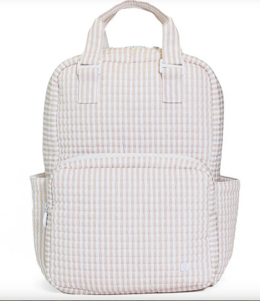 Quilted All You Need Bag, Pimlico Stripe Sand - Magpies Paducah