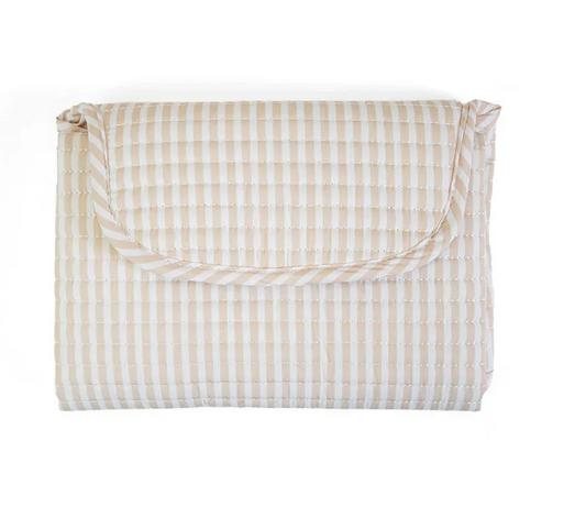 Quilted Changing Mat, Pimlico Stripe Sand - Magpies Paducah