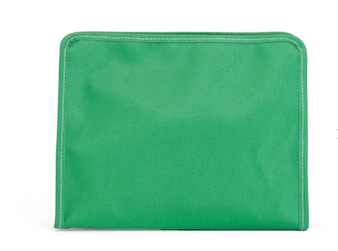 Roadie Zip Pouch, Coated Canvas Kelly Green - Magpies Paducah