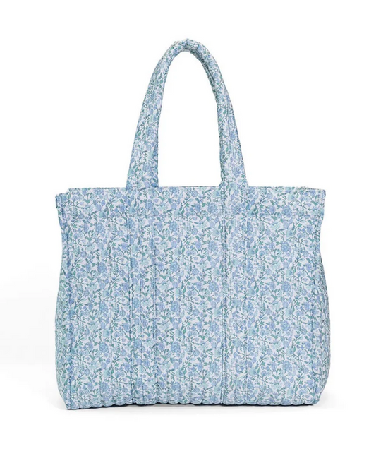 Quilted Go Go Tote, Hamptons Floral - Magpies Paducah