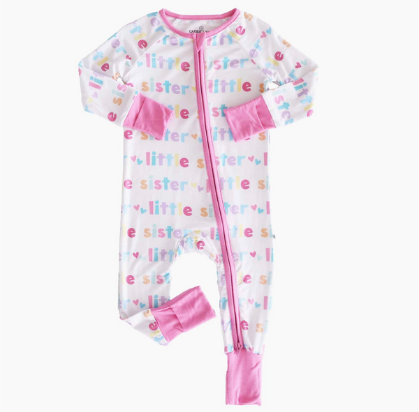 Convertible Zip Romper, Little Sister - Magpies Paducah