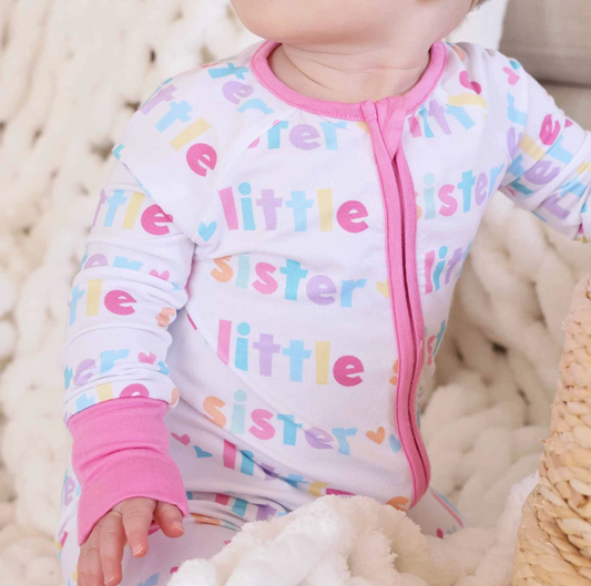 Convertible Zip Romper, Little Sister - Magpies Paducah