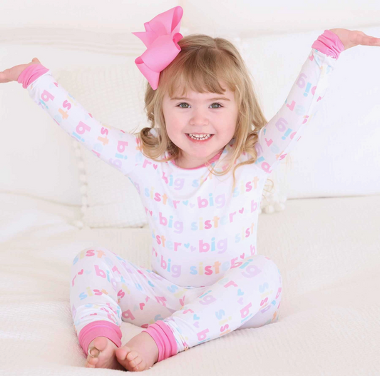 Pajama Set, Big Sister - Magpies Paducah