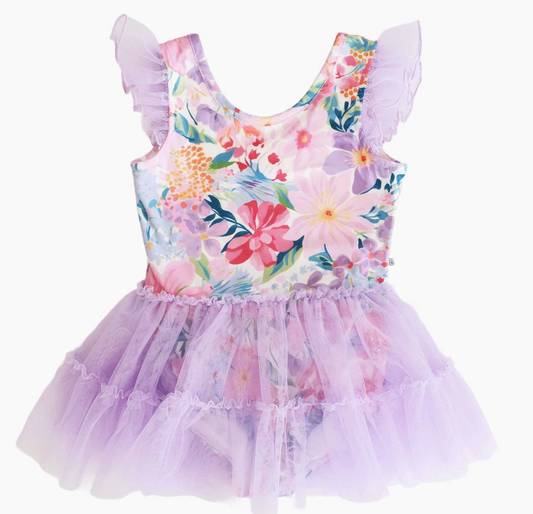 Ruffle Skirt Leotard, Wildflower Whirl - Magpies Paducah