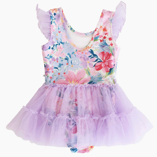 Ruffle Skirt Leotard, Wildflower Whirl - Magpies Paducah