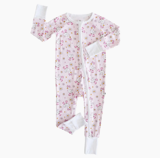 Convertible Zip Romper, Silly Goose - Magpies Paducah