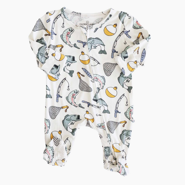 Convertible Zip Romper, Catch of the Day - Magpies Paducah