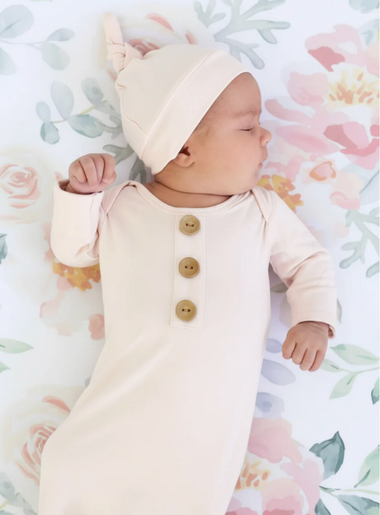 Knot Gown + Hat Set, Blush - Magpies Paducah