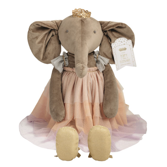 Poppy the Elephant Princess Jumbo Plush - Magpies Paducah