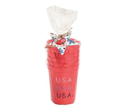 Americana Party Cup Set, Red - Magpies Paducah