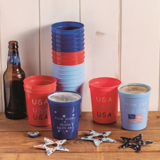Americana Party Cup Set, Blue - Magpies Paducah