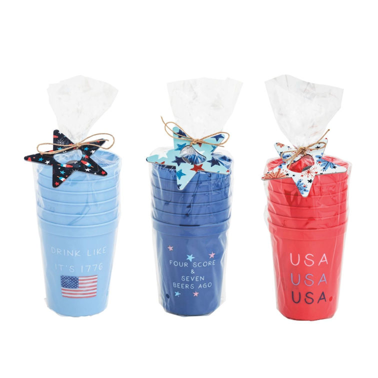 Americana Party Cup Set, Blue - Magpies Paducah