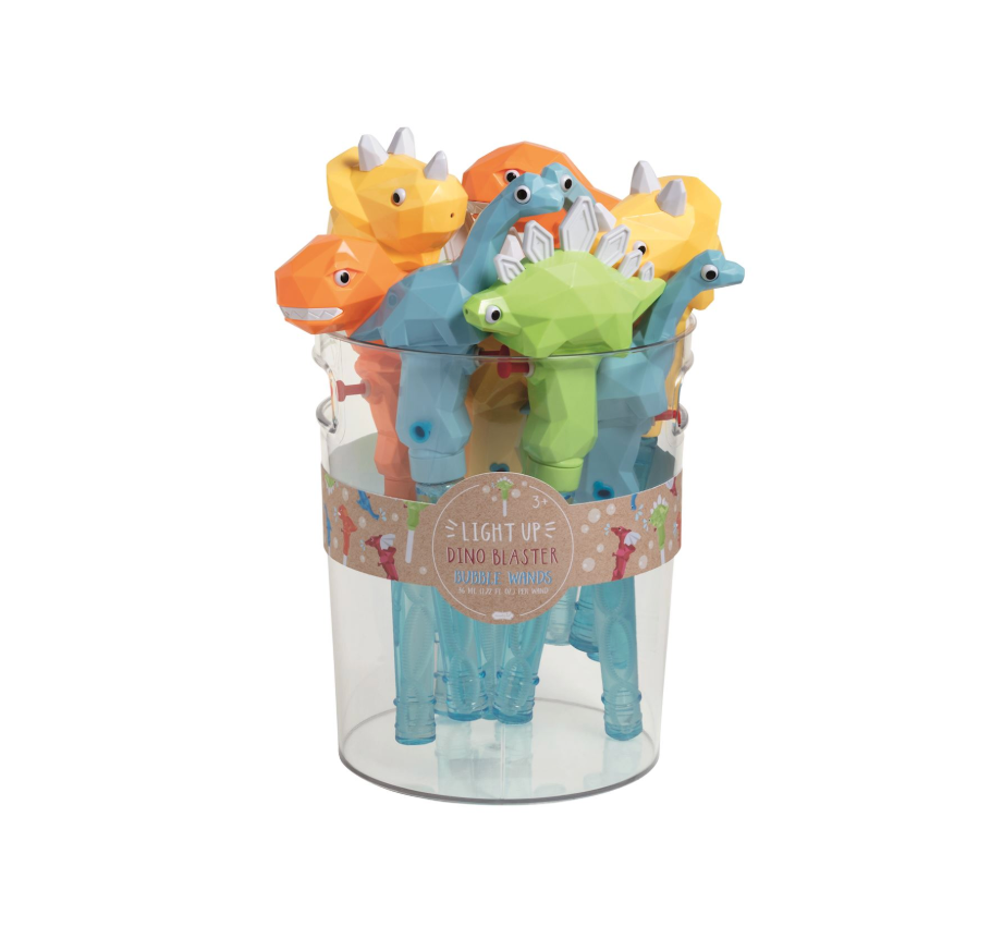 Light Up Dino Blaster Bubble Wands - Magpies Paducah