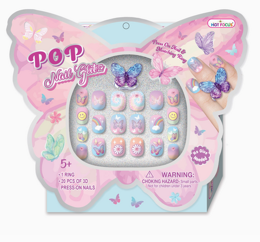 Pop Nail Glitz, Tie Dye Butterfly - Magpies Paducah