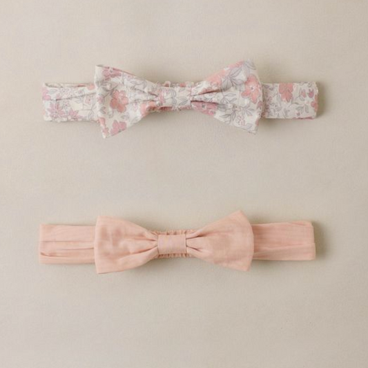 Baby Bow Headband Set | Petal, Pastel Garden - Magpies Paducah