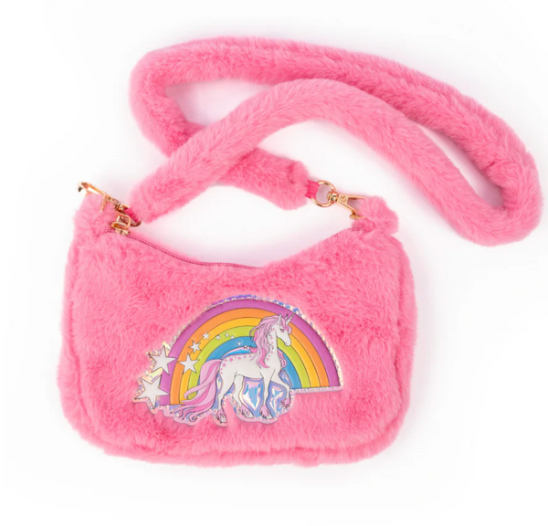 Rainbow Cuddle Crossbody Purse, Pink - Magpies Paducah