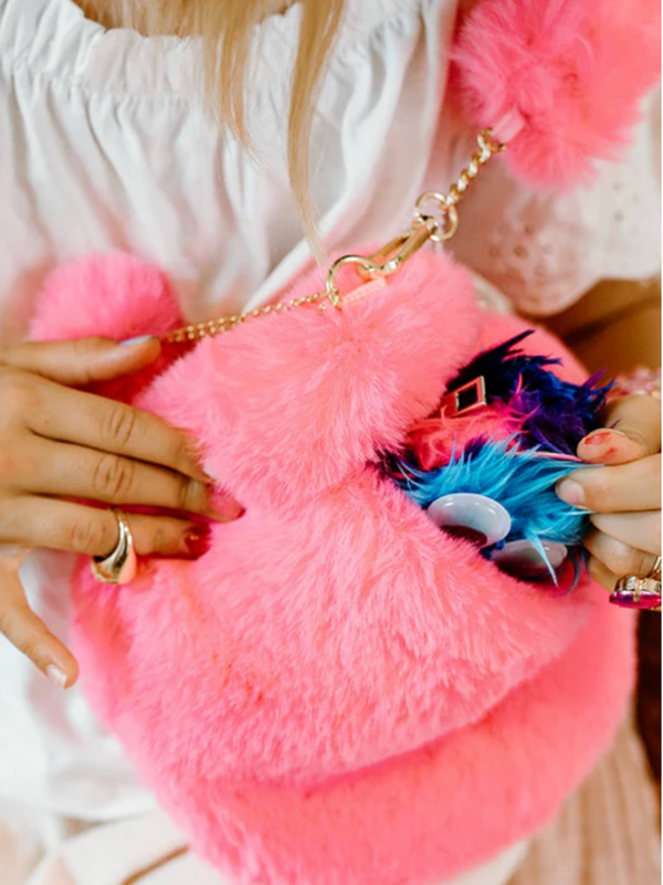 Pink Promise Furry Fuchsia Purse - Magpies Paducah
