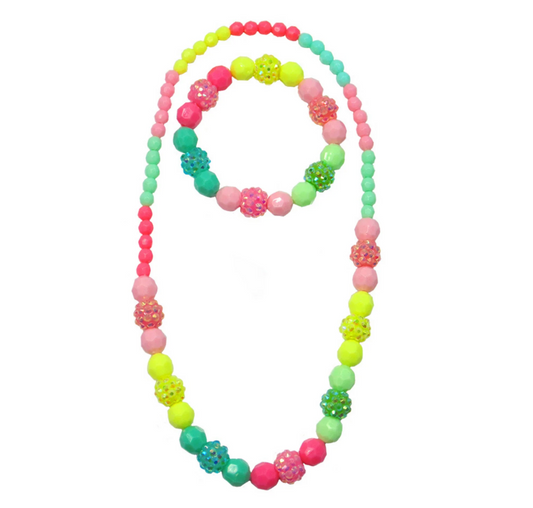 Vividly Vibrant Necklace + Bracelet Set - Magpies Paducah
