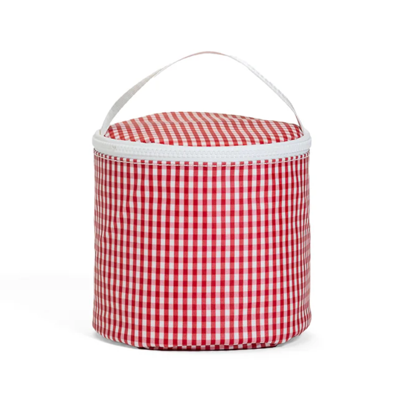 Insulated Snack Bag, Red Gingham - Magpies Paducah