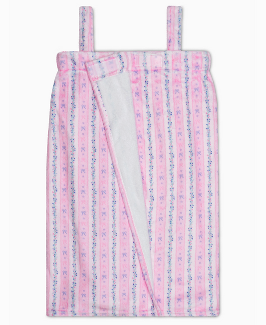 Floral Stripes Spa Wrap - Magpies Paducah
