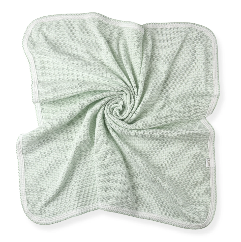 Paty Knit Swaddle, Mint/Mint trim - Magpies Paducah
