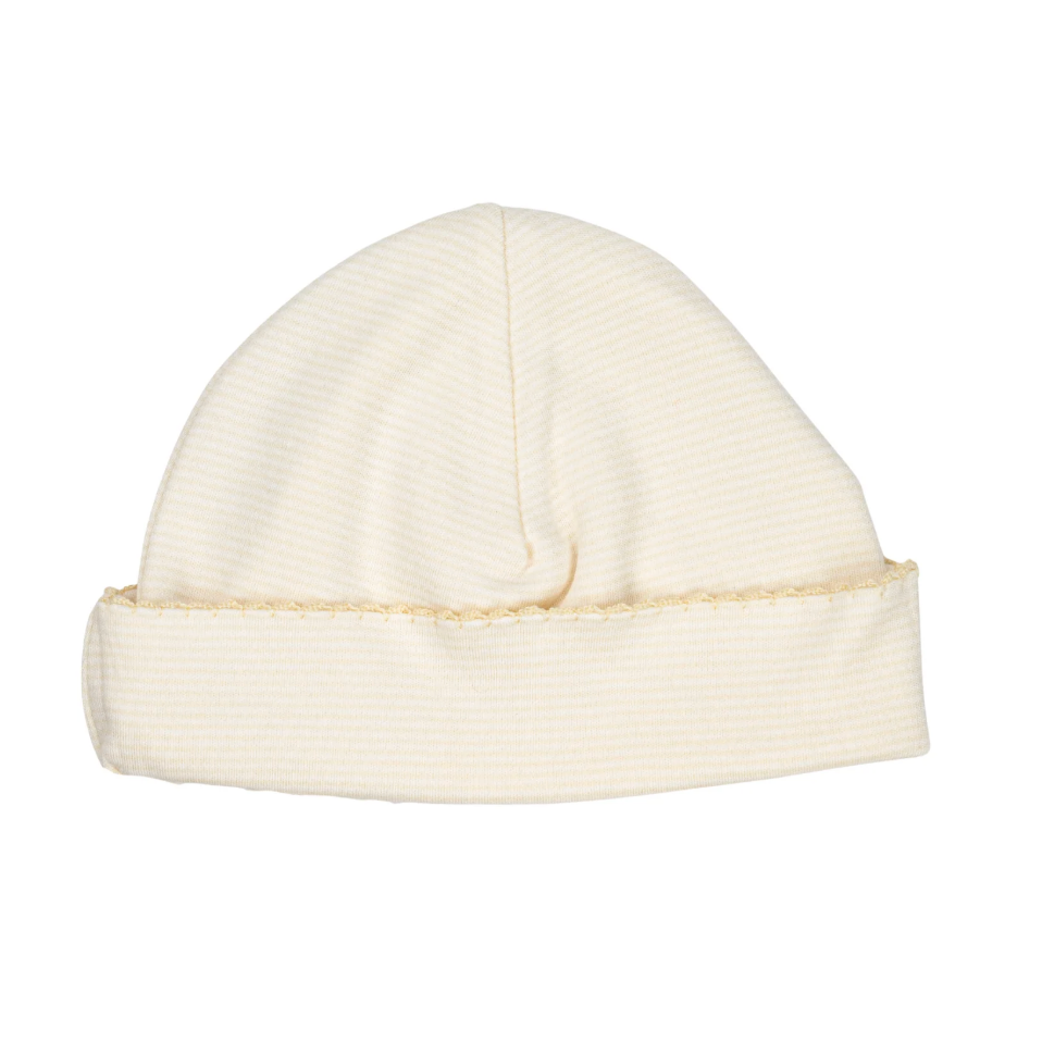 Organic Beanie, Oatmeal Stripe - Magpies Paducah