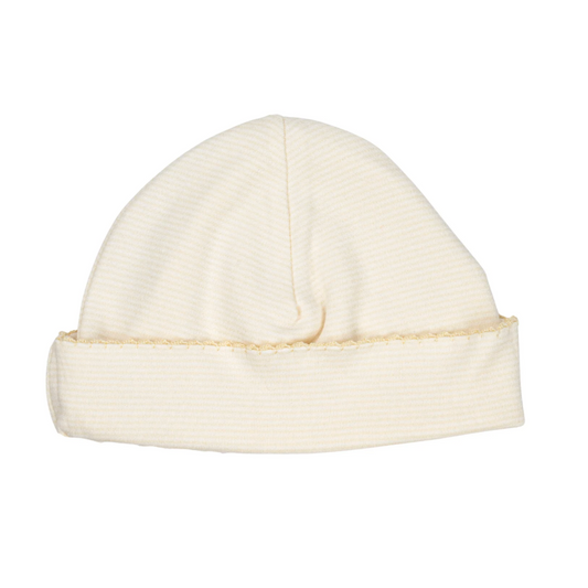 Organic Beanie, Oatmeal Stripe - Magpies Paducah