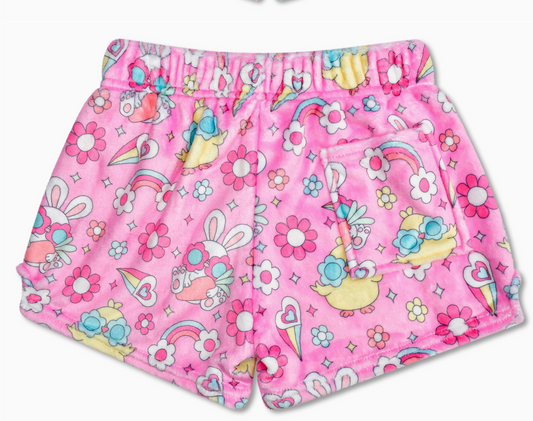 Flower Chicks Plush Shorts - Magpies Paducah