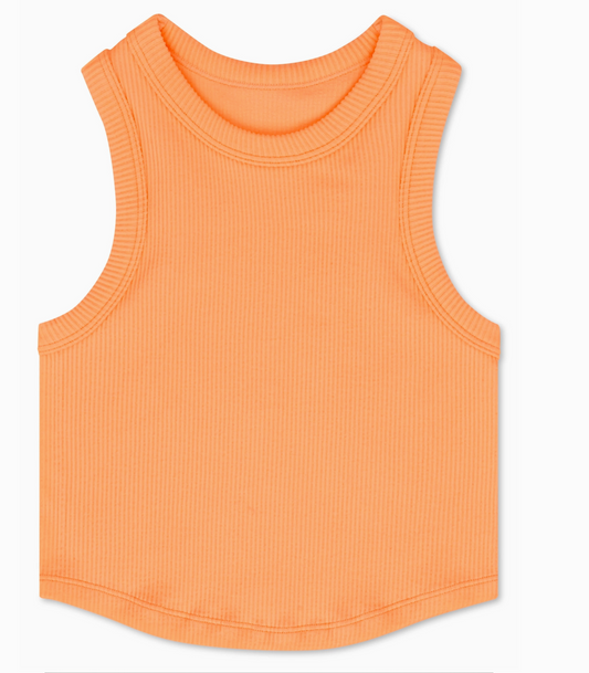 Ribbed Racerback Tank, Melon - Magpies Paducah