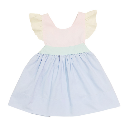 Colorblock Bow Back Dress - Magpies Paducah