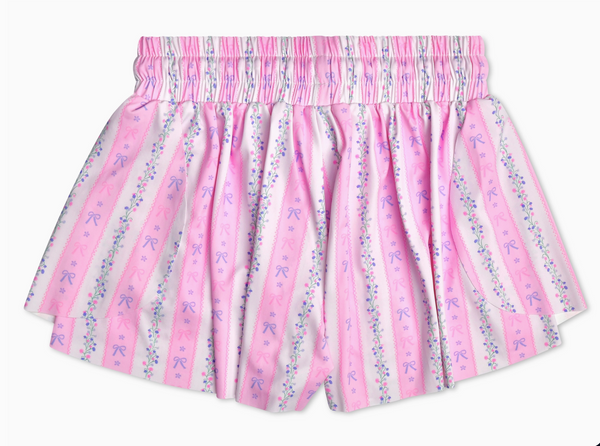 Floral Stripes Butterfly Shorts - Magpies Paducah