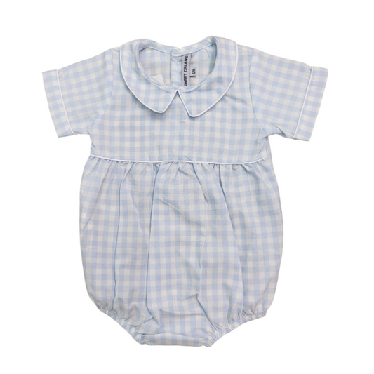 Boy Bubble, Blue Gingham - Magpies Paducah