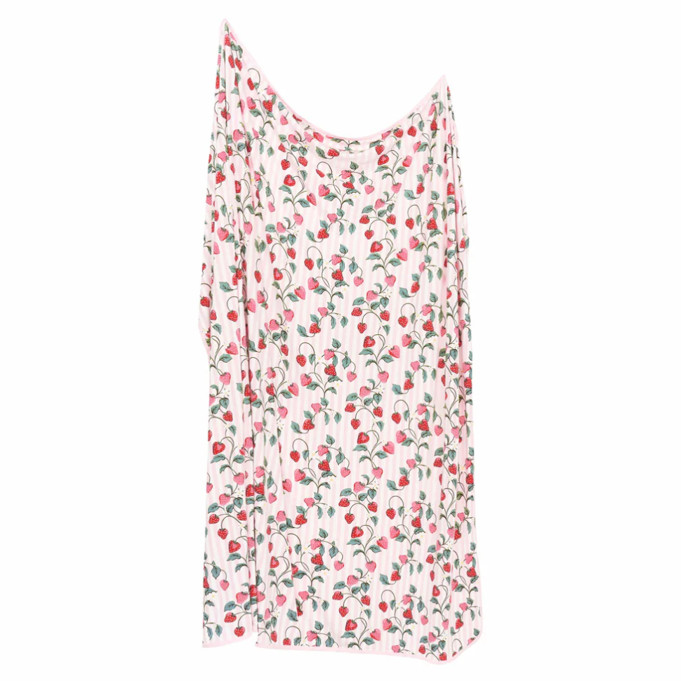 Swaddle Blanket, Strawberry Fields - Magpies Paducah