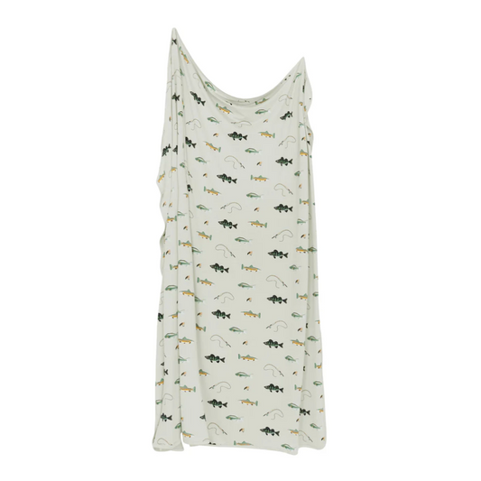Swaddle Blanket, Fishing - Magpies Paducah