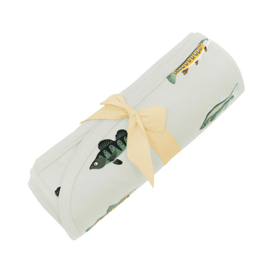 Swaddle Blanket, Fishing - Magpies Paducah