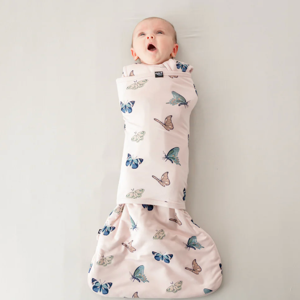 Sleep Bag Swaddler, Butterfly Blush - Magpies Paducah