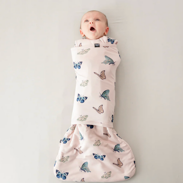 Sleep Bag Swaddler, Butterfly Blush - Magpies Paducah