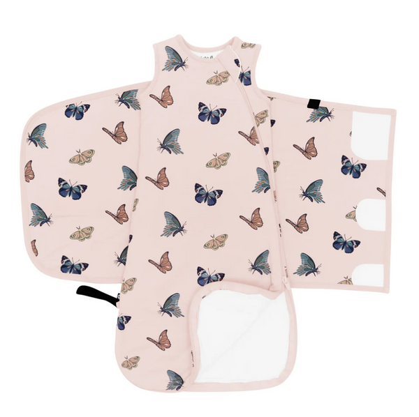 Sleep Bag Swaddler, Butterfly Blush - Magpies Paducah