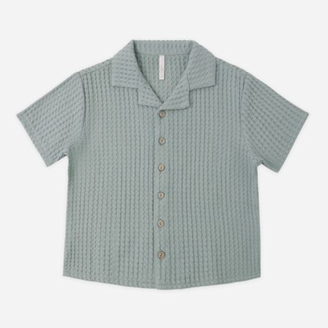Lapel Collar Shirt, Sea Green - Magpies Paducah
