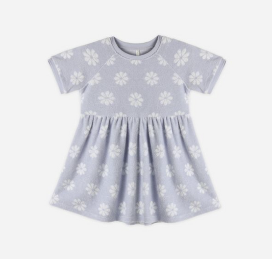 Raglan Dress, Periwinkle Daisy - Magpies Paducah