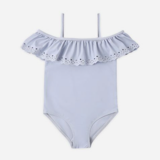 Off-The-Shoulder OnePiece, Periwinkle - Magpies Paducah