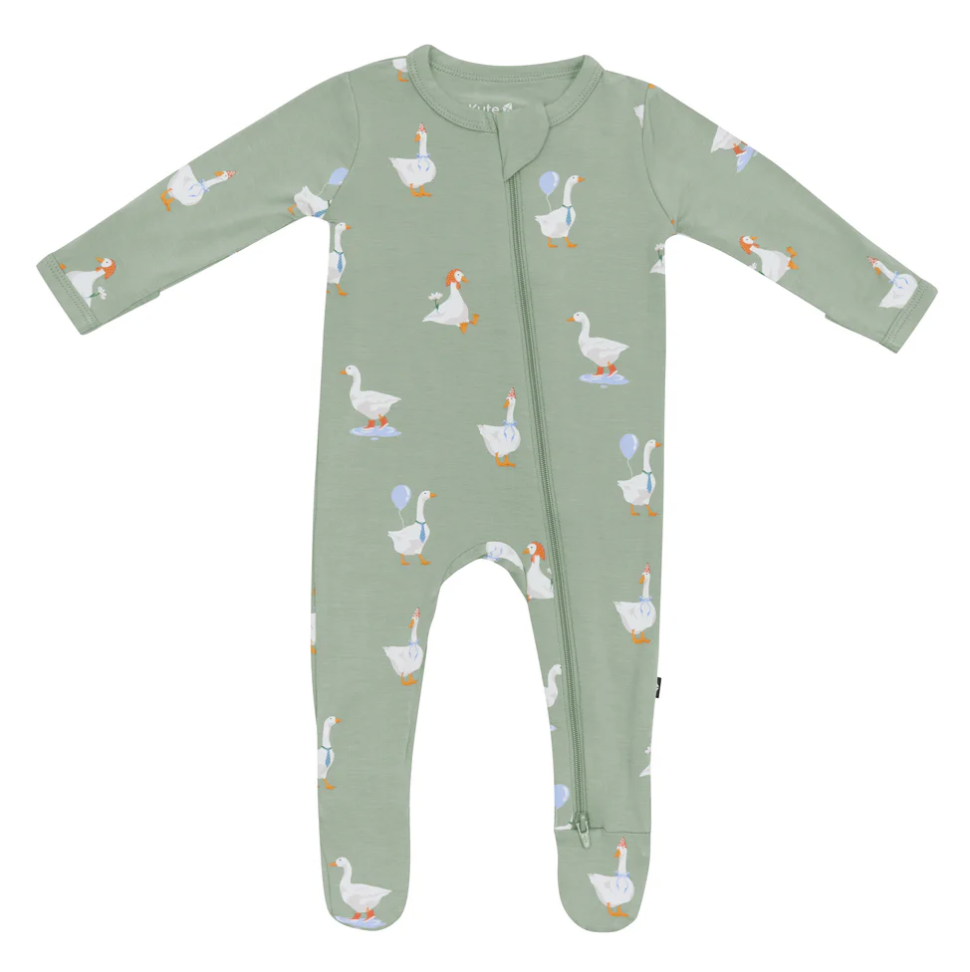 Zippered Footie, Silly Goose - Magpies Paducah