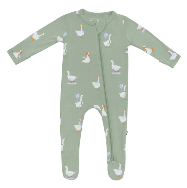 Zippered Footie, Silly Goose - Magpies Paducah