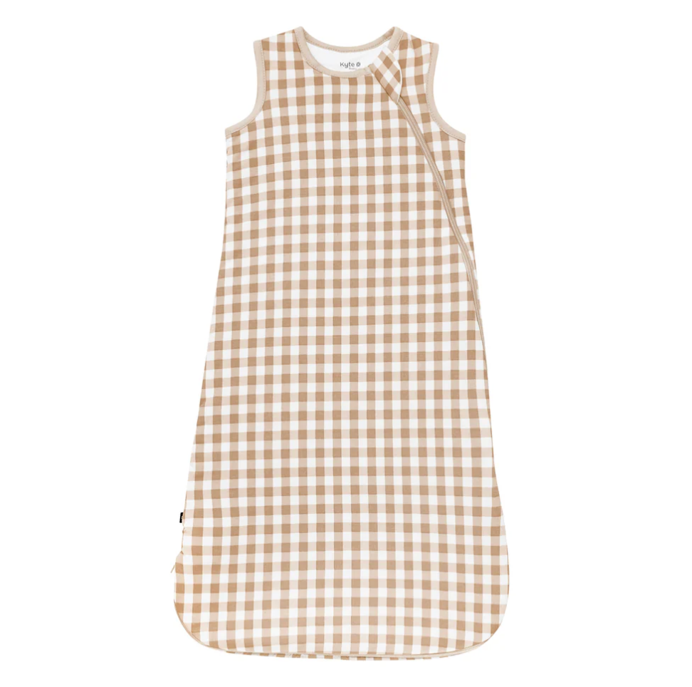 Sleep Bag, 1.0 TOG, Gingham Bisque - Magpies Paducah