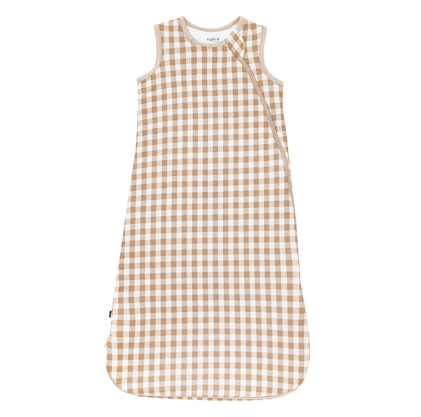 Sleep Bag, 1.0 TOG, Gingham Bisque - Magpies Paducah