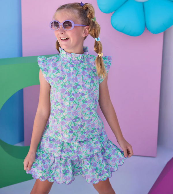 Two Tiered Skort, Tillies Tulips - Magpies Paducah