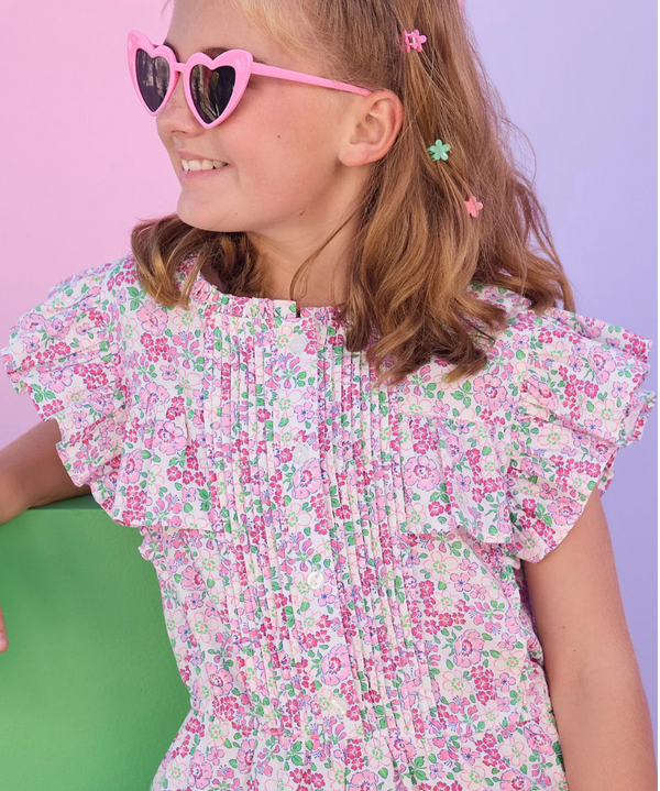 Rodeo Dress, Pink Bloomsbury Blossoms - Magpies Paducah